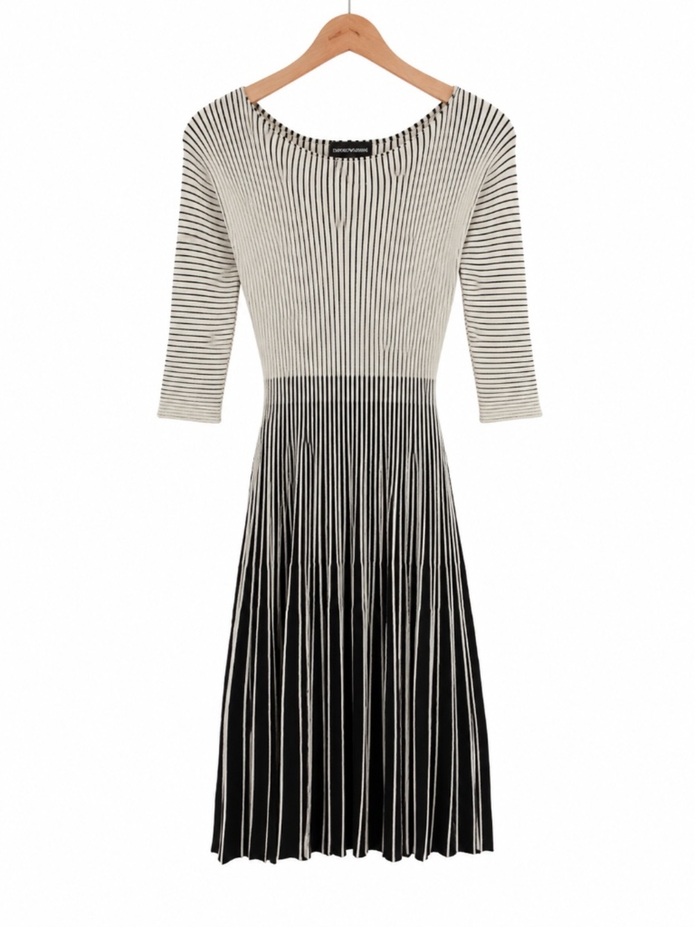 EMPORIO ARMANI dress in black and white